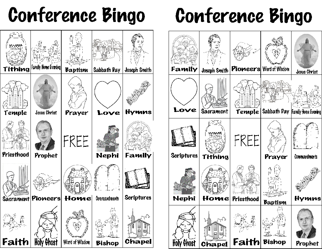 General Conference Bingo Free Printable Printable Templates